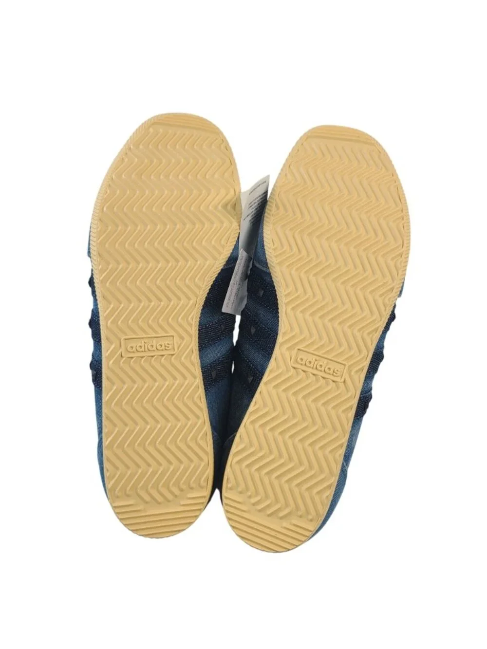 NEW Adidas Originals Women's Japan Denim Sneakers Sz 9.5 US Blue w/ Gold Accents